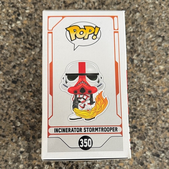 NEW Funko Pop Star Wars The Mandalorian Incinerator Stormtrooper Bobblehead #350 - Picture 5 of 7